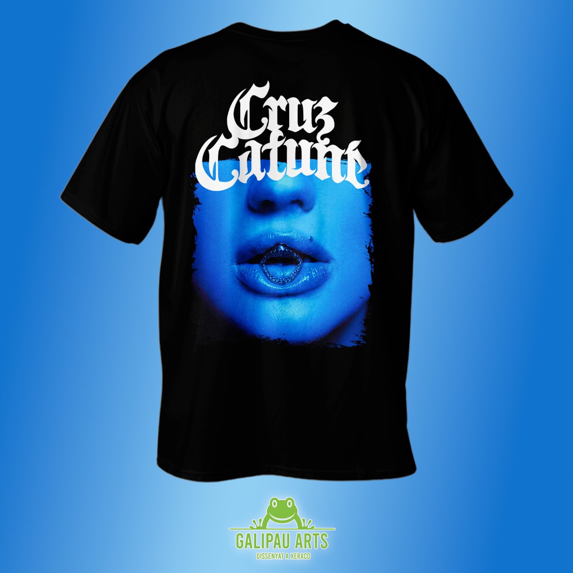 Samarreta Cruz Cafuné Blau - 2